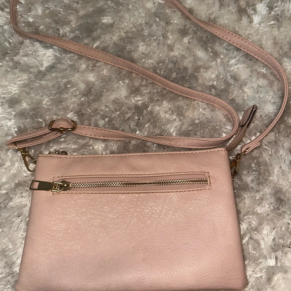 Elegant Pink Crossbody Bag